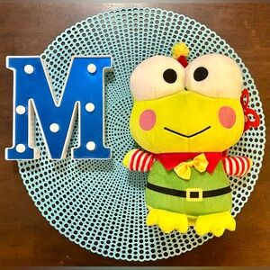 Sanrio KEROPPI HOLIDAY ELF OUTFIT 9” Soft Plush Stuffed Toy Christmas - NWT